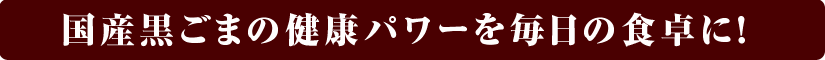 ごま生活｜国産黒ごま、炒りごま、すりごま、練りごま、ごまだれ、黒胡麻、ゴマ｜